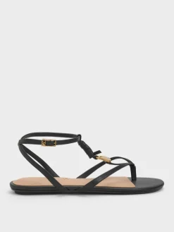 Adema Leather Strappy Thong Sandals