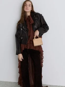 Albany Leather Crystal Mini Bag