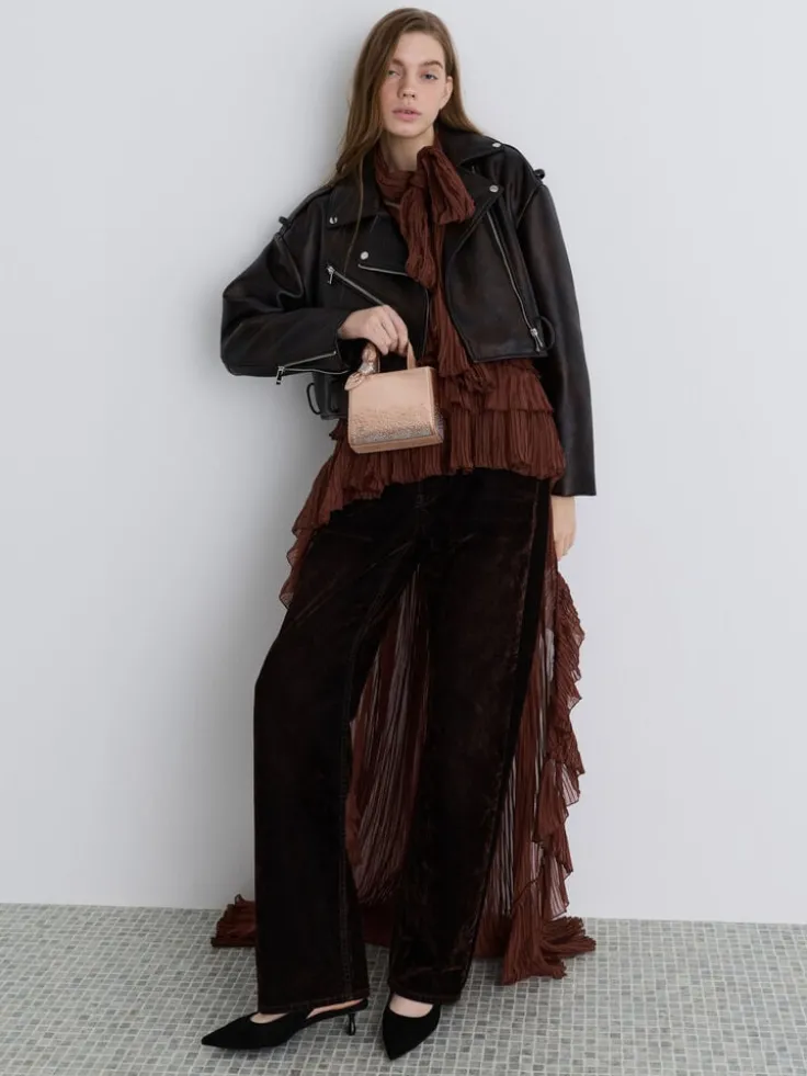 Albany Leather Crystal Mini Bag