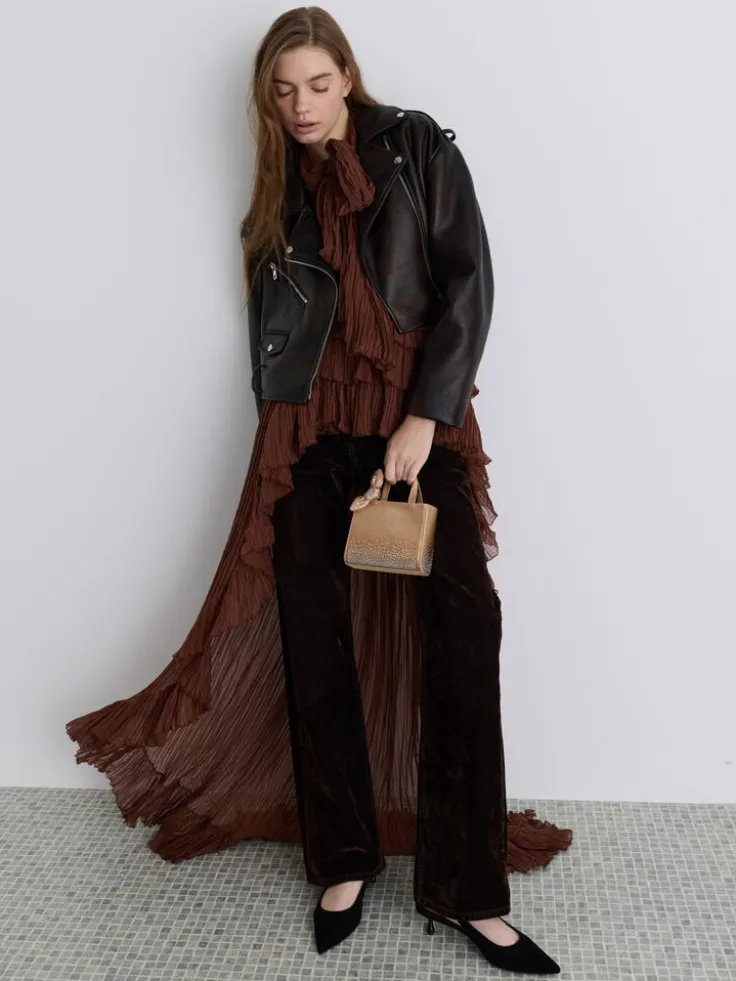 Albany Leather Crystal Mini Bag