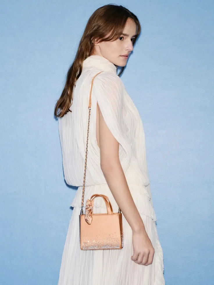 Albany Leather Crystal Mini Bag