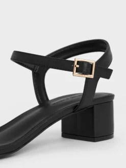 Alec Block-Heel Ankle-Strap Sandals