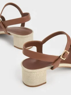 Alec Block-Heel Ankle-Strap Sandals