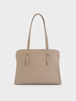Allyn Elongated-Handle Tote Bag