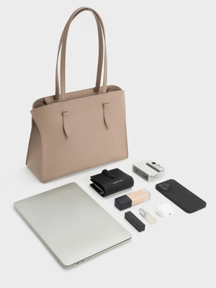 Allyn Elongated-Handle Tote Bag