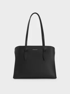 Allyn Elongated-Handle Tote Bag