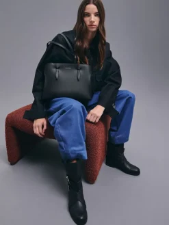 Allyn Elongated-Handle Tote Bag