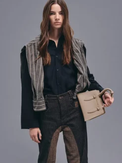 Allyn Structured Trapeze Tote Bag