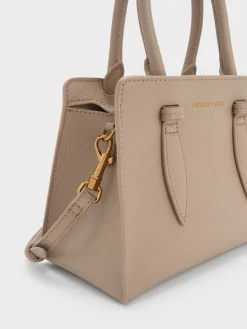 Allyn Structured Trapeze Tote Bag