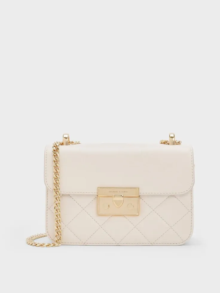 Alva Quilted Chain-Handle Bag