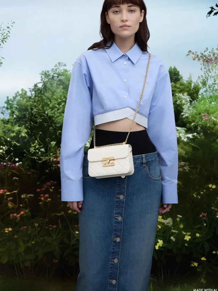 Alva Quilted Chain-Handle Bag