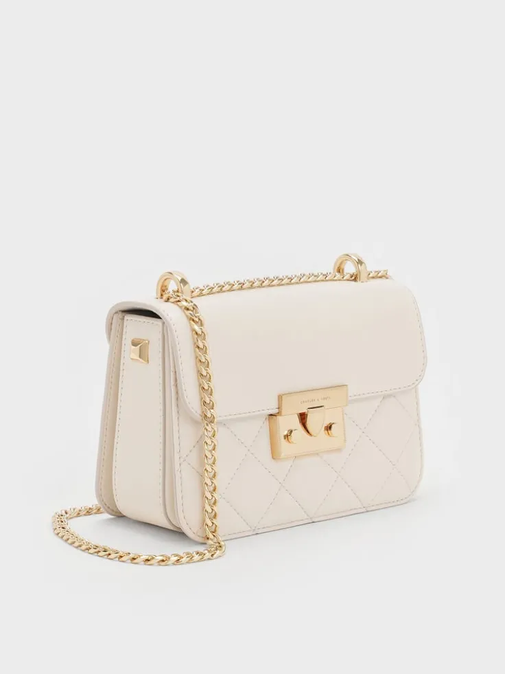 Alva Quilted Chain-Handle Bag