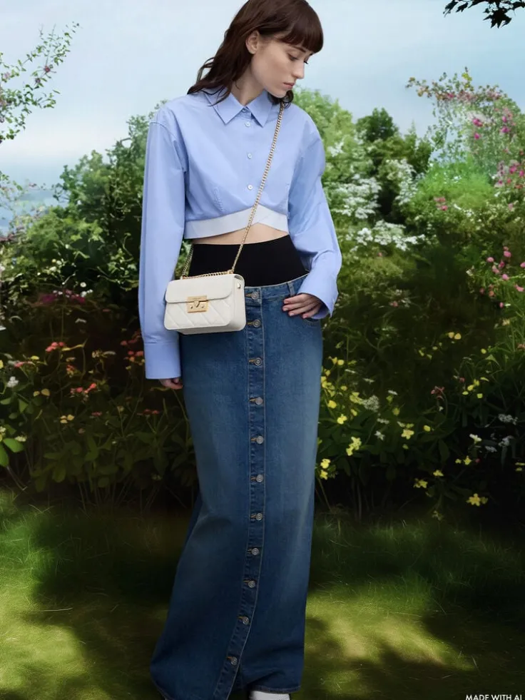 Alva Quilted Chain-Handle Bag