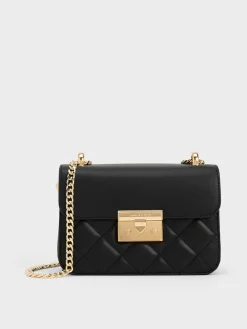 Alva Quilted Chain-Handle Bag