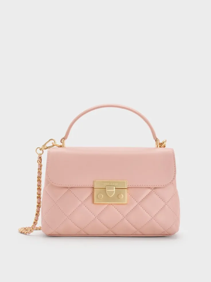 Alva Quilted Top Handle Bag
