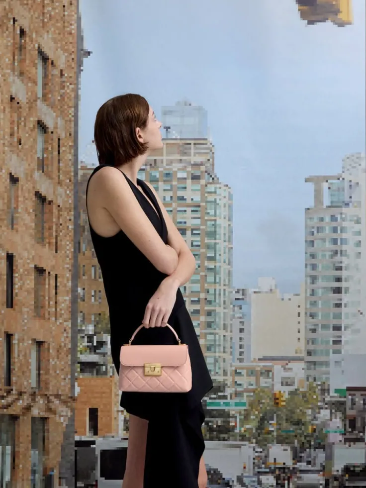 Alva Quilted Top Handle Bag