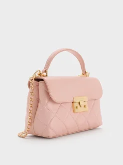 Alva Quilted Top Handle Bag