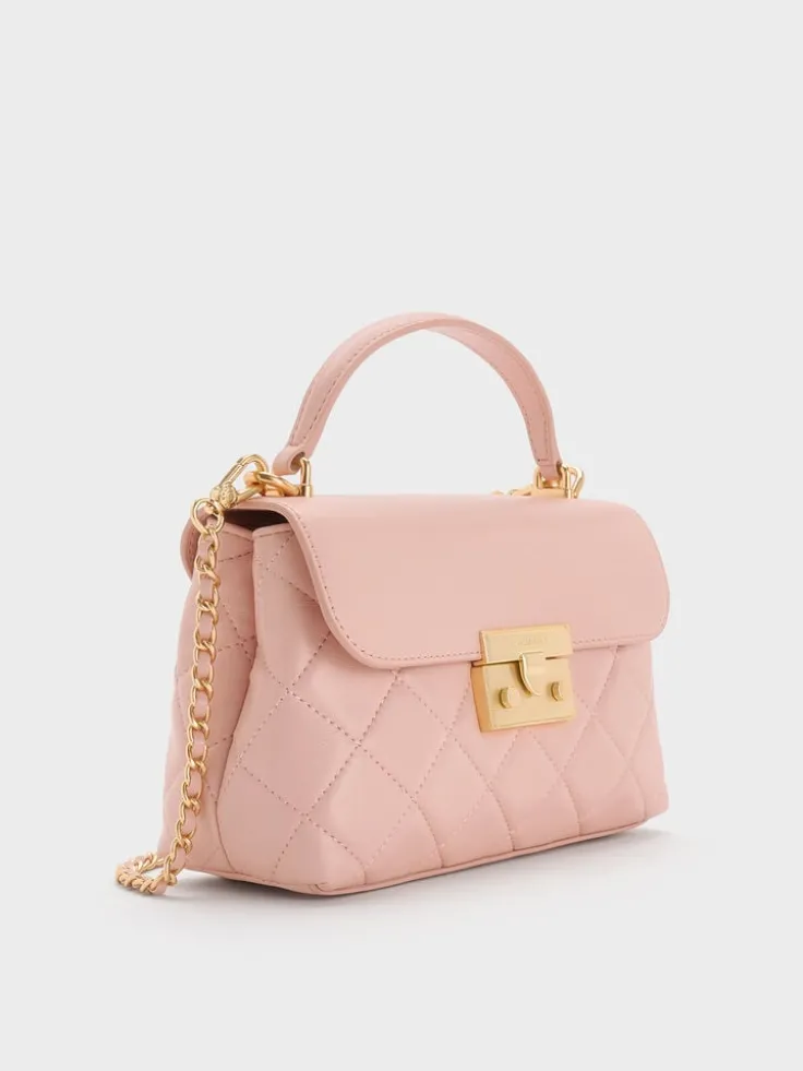 Alva Quilted Top Handle Bag