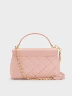 Alva Quilted Top Handle Bag