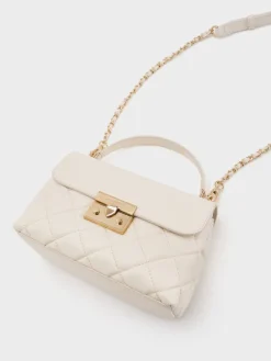 Alva Quilted Top Handle Bag