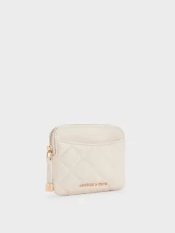 Alva Quilted Top-Zip Card Holder