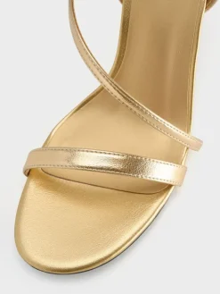 Andricia Metallic Strappy Stiletto Sandals