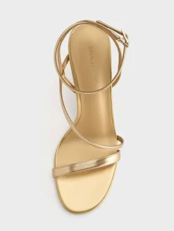 Andricia Metallic Strappy Stiletto Sandals