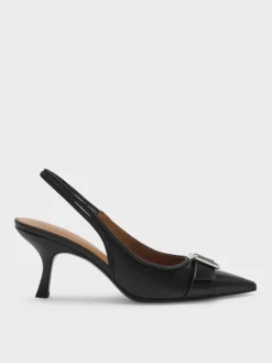 Anita Buckled Pointed Slingback Pumps