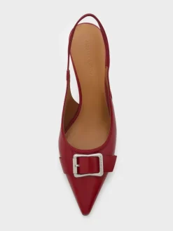 Anita Buckled Pointed Slingback Pumps