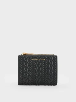 Apolline Textured Top-Zip Wallet