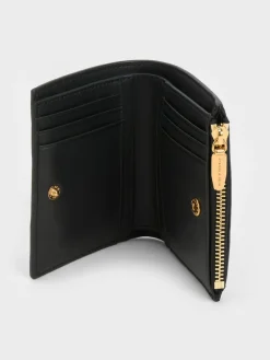 Apolline Textured Top-Zip Wallet