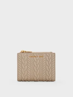 Apolline Textured Top-Zip Wallet