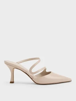 Arden Pointed Wavy Heeled Mules
