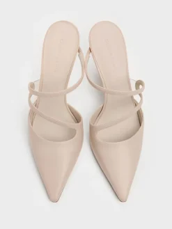 Arden Pointed Wavy Heeled Mules