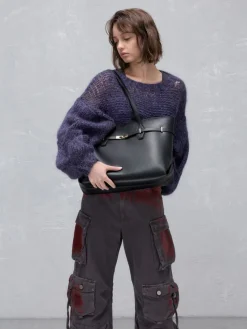 Arlet Double-Handle Belted Tote bag