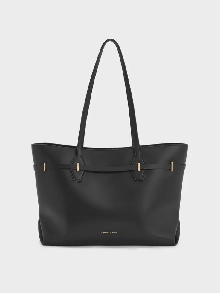 Arlet Double-Handle Belted Tote bag