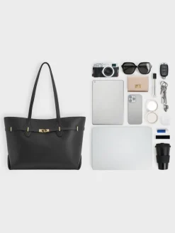 Arlet Double-Handle Belted Tote bag