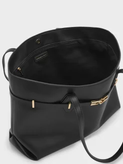 Arlet Double-Handle Belted Tote bag