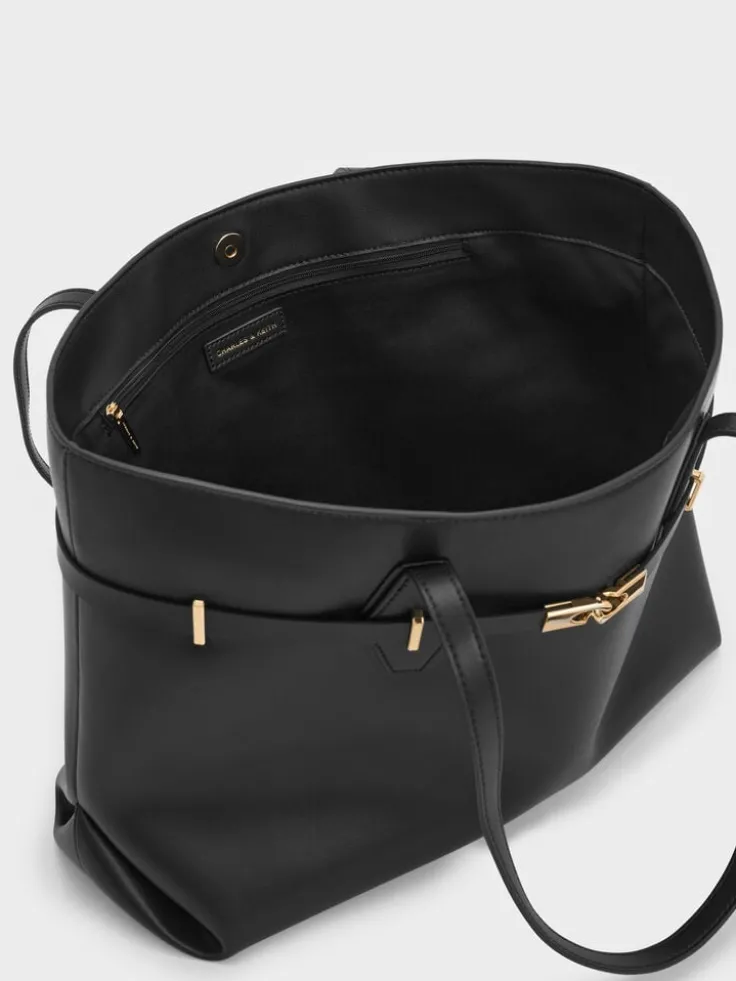 Arlet Double-Handle Belted Tote bag