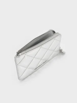 Arrietty Metallic Quilted Zip-Around Wallet