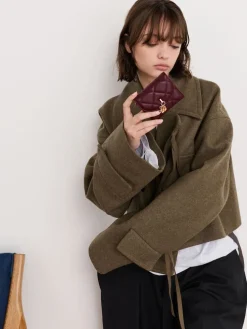 Arrietty Quilted Curved-Flap Wallet