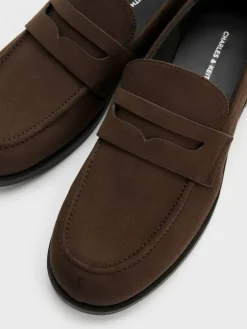 Arven Faux Suede Penny Loafers