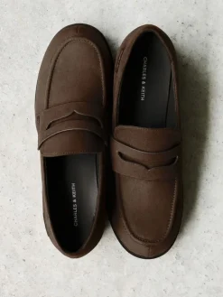 Arven Faux Suede Penny Loafers
