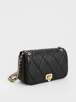 Arwen Diamond-Quilt Shoulder Bag