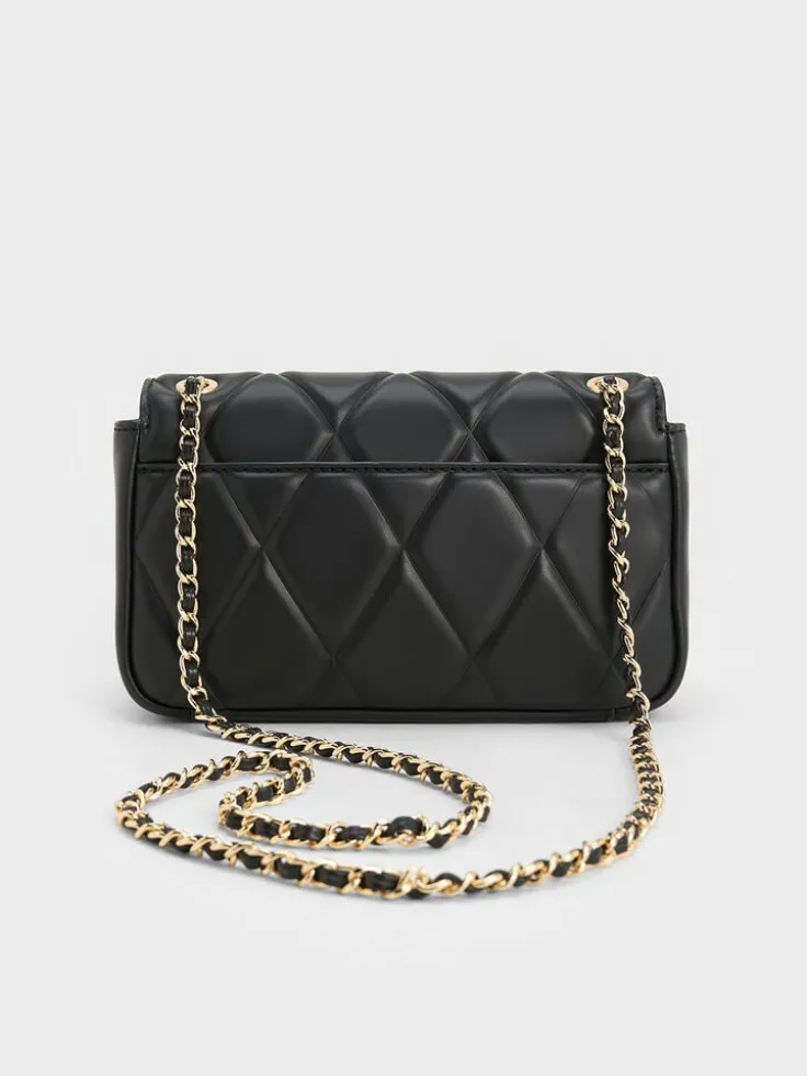 Arwen Diamond-Quilt Shoulder Bag