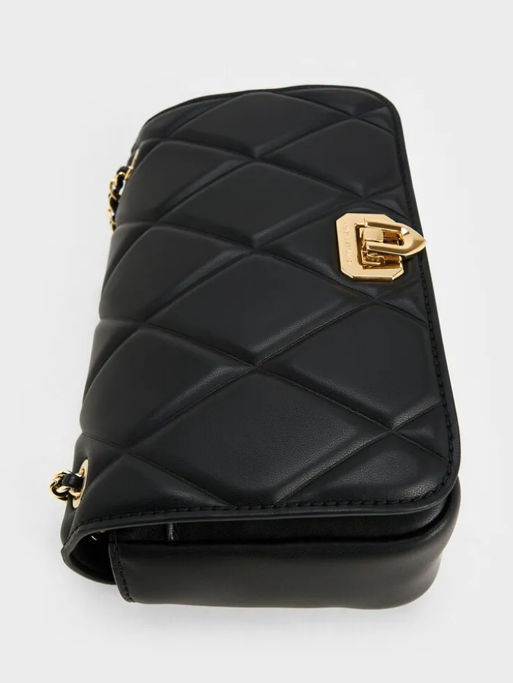Arwen Diamond-Quilt Shoulder Bag