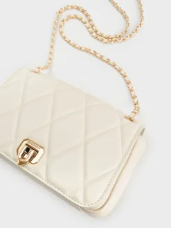 Arwen Diamond-Quilt Shoulder Bag