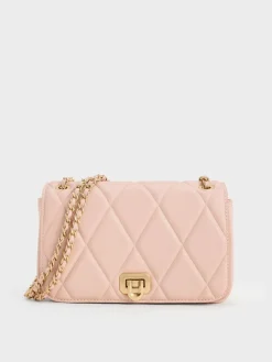 Arwen Diamond-Quilt Shoulder Bag