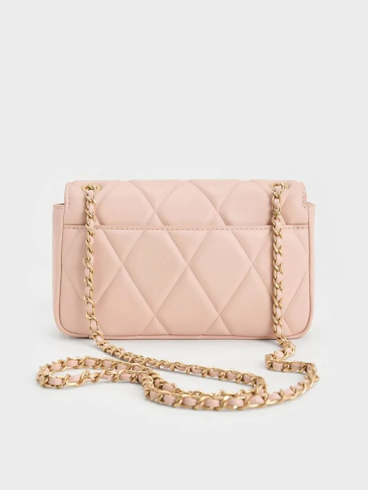 Arwen Diamond-Quilt Shoulder Bag