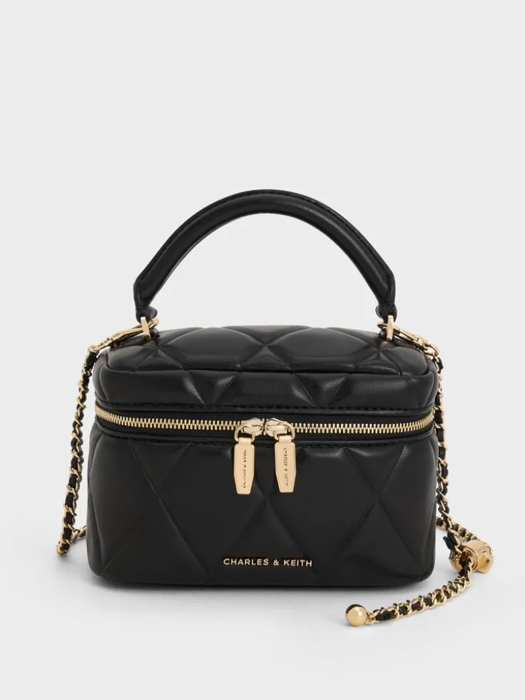Arwen Quilted Top Handle Vanity Bag